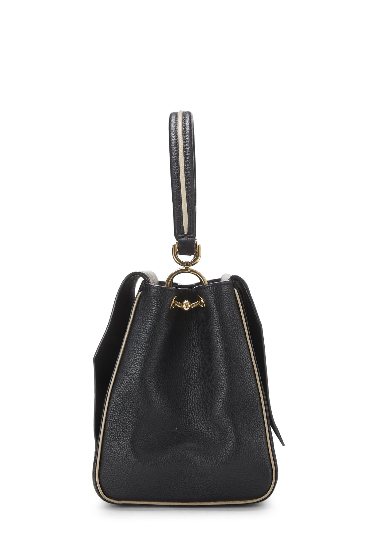 Louis Vuitton,  Black Monogram Leather Double V Bag, Black