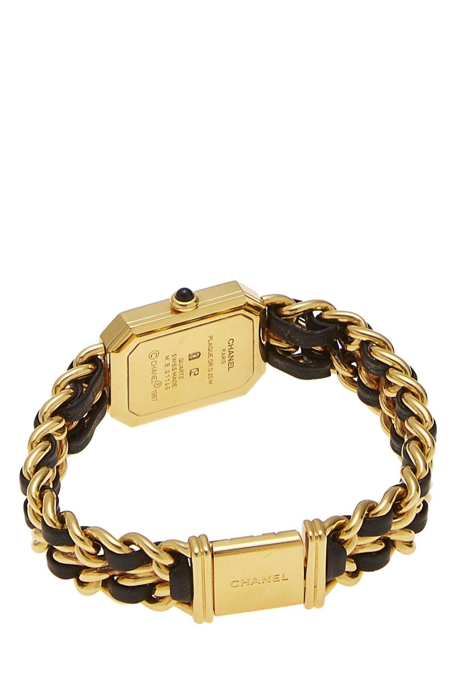 Chanel,  Black & Gold Premiere Watch Large, Black