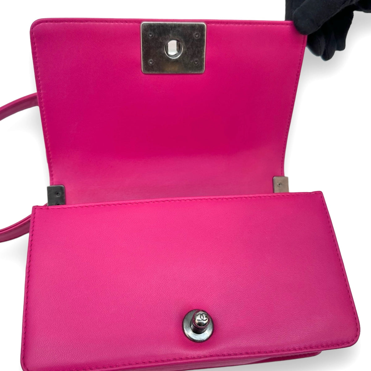 Chanel Small Boy Pink Lambskin Flap Bag