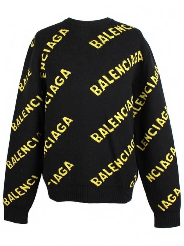 Luxury Balenciaga  Multi logo knit M