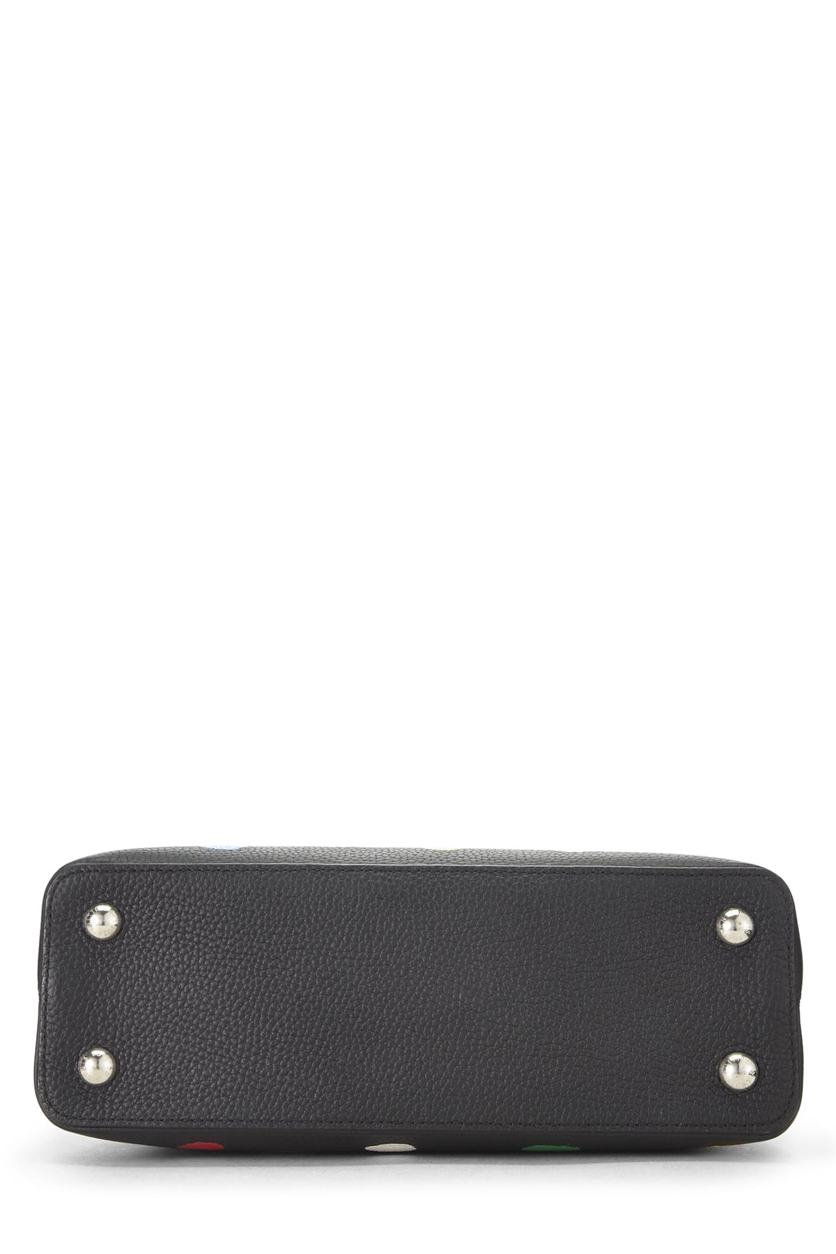 Louis Vuitton,  LV x YK Black & White Taurillon Capucines MM, Black