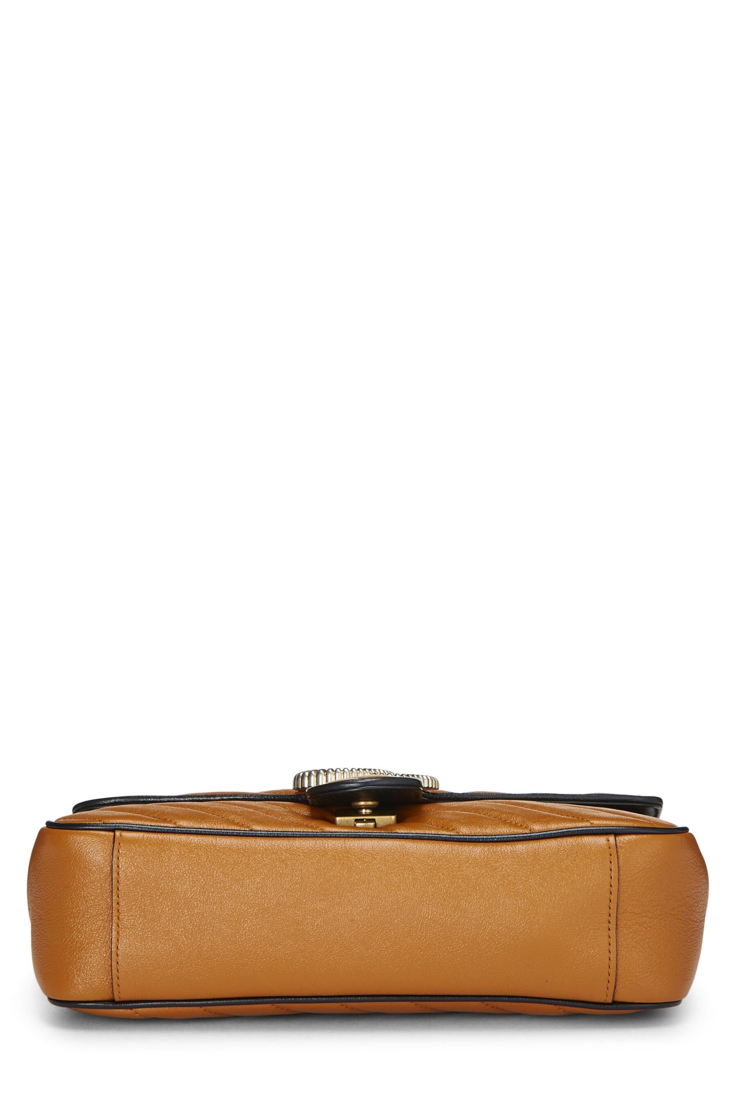Gucci, Orange Leather Torchon GG Marmont Shoulder Bag Small, Orange