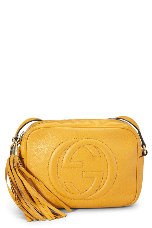Gucci, Orange Grained Leather Soho Disco, Orange