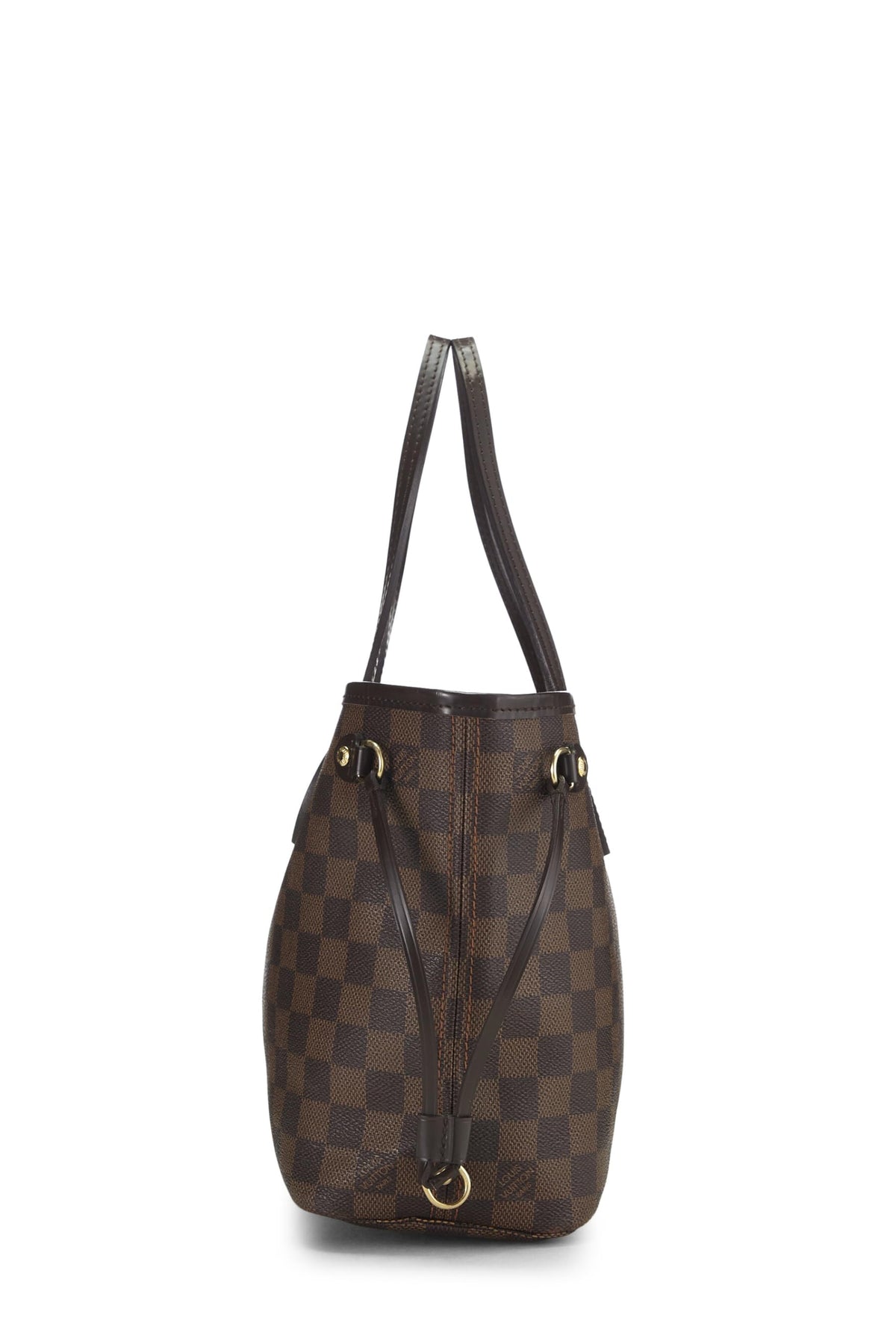 Louis Vuitton,  Damier Ebene Neverfull PM, Brown