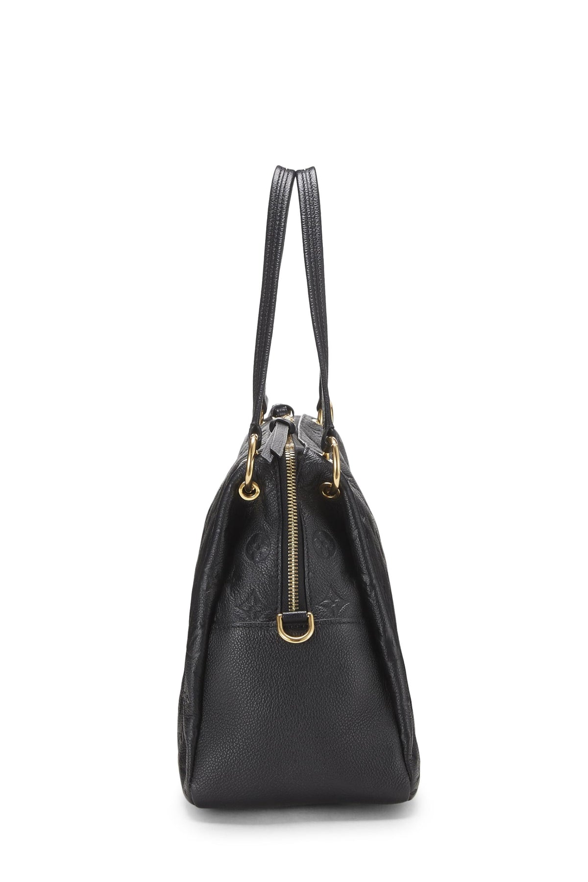 Louis Vuitton,  Black Monogram Empreinte Ponthieu PM, Black