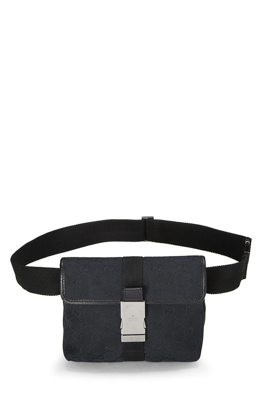Gucci, Black GG Canvas Belt Bag Small, Black