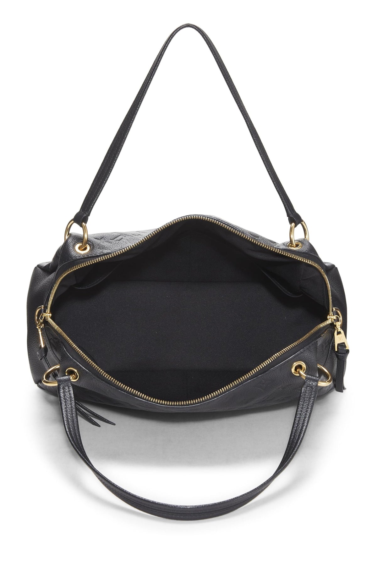 Louis Vuitton,  Black Monogram Empreinte Ponthieu PM, Black