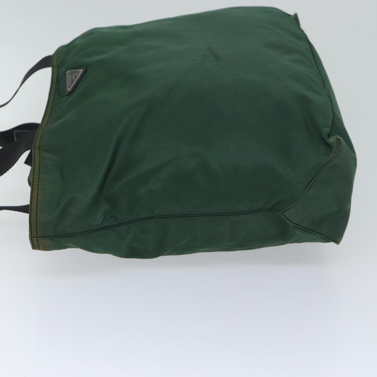 PRADA Tote Bag Nylon Green Auth 71298