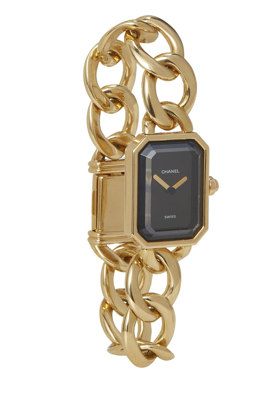 Chanel,  Black & Gold Premiere Watch Large, Black