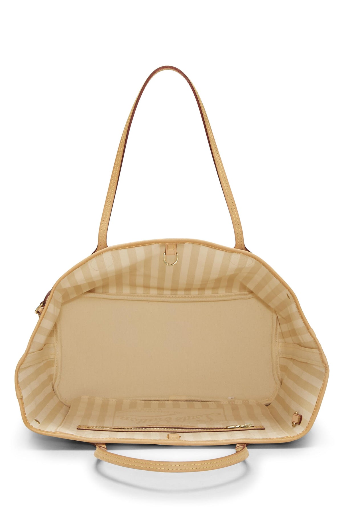 Louis Vuitton,  Monogram Canvas Cream Rayures Neverfull MM, Cream