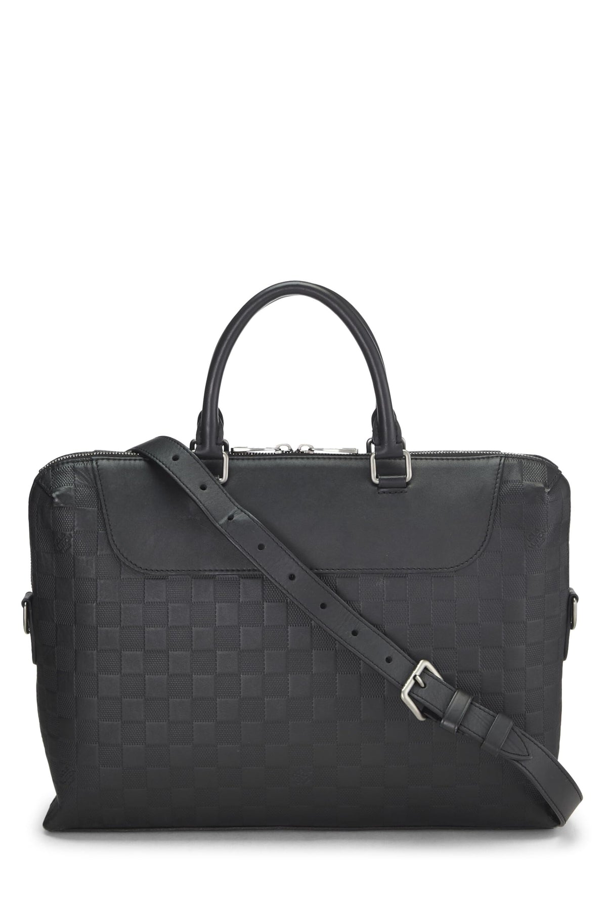 Louis Vuitton,  Black Damier Infini Porte Documents Jour, Black