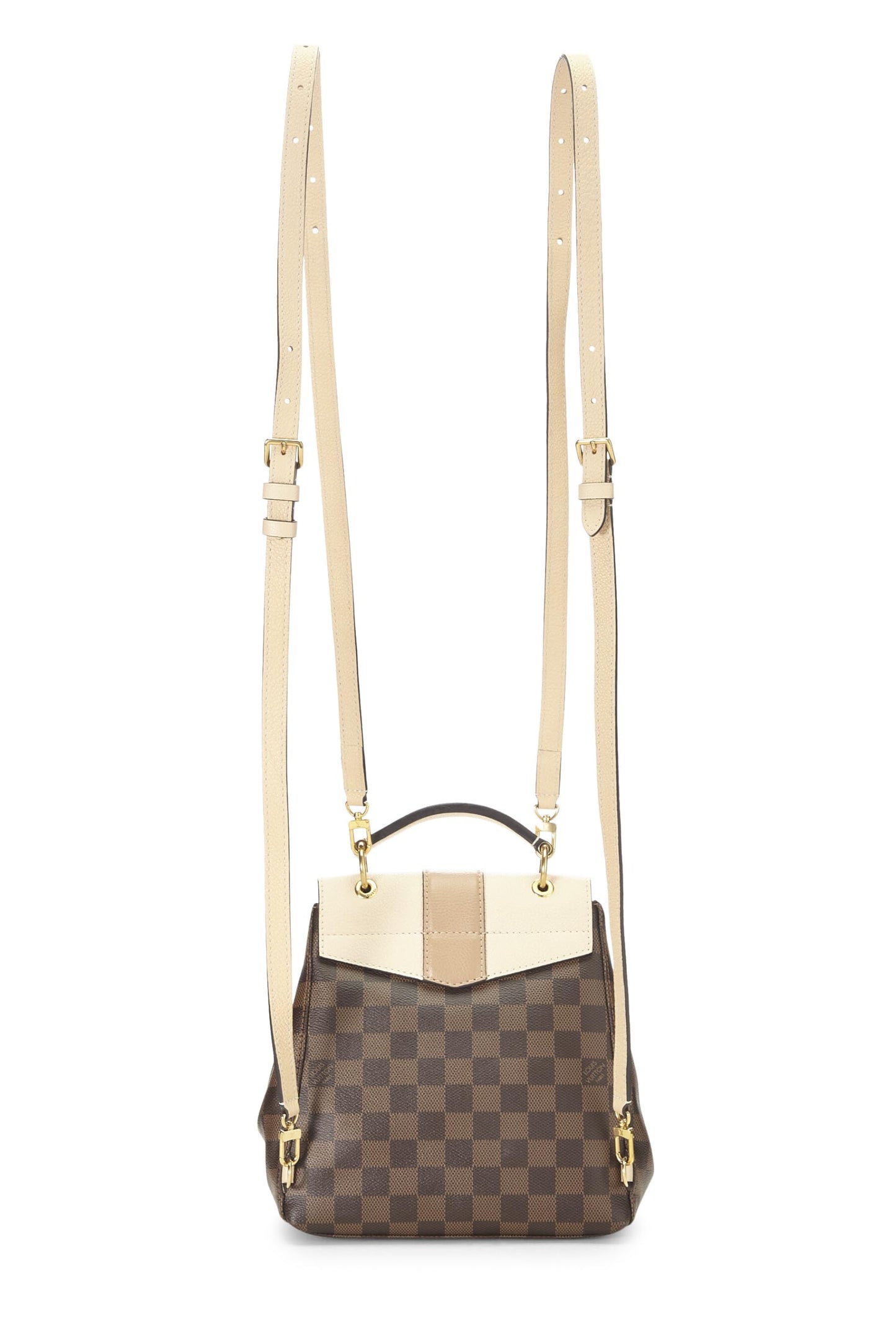 Louis Vuitton,  Cream Damier Ebene Clapton Backpack, Beige
