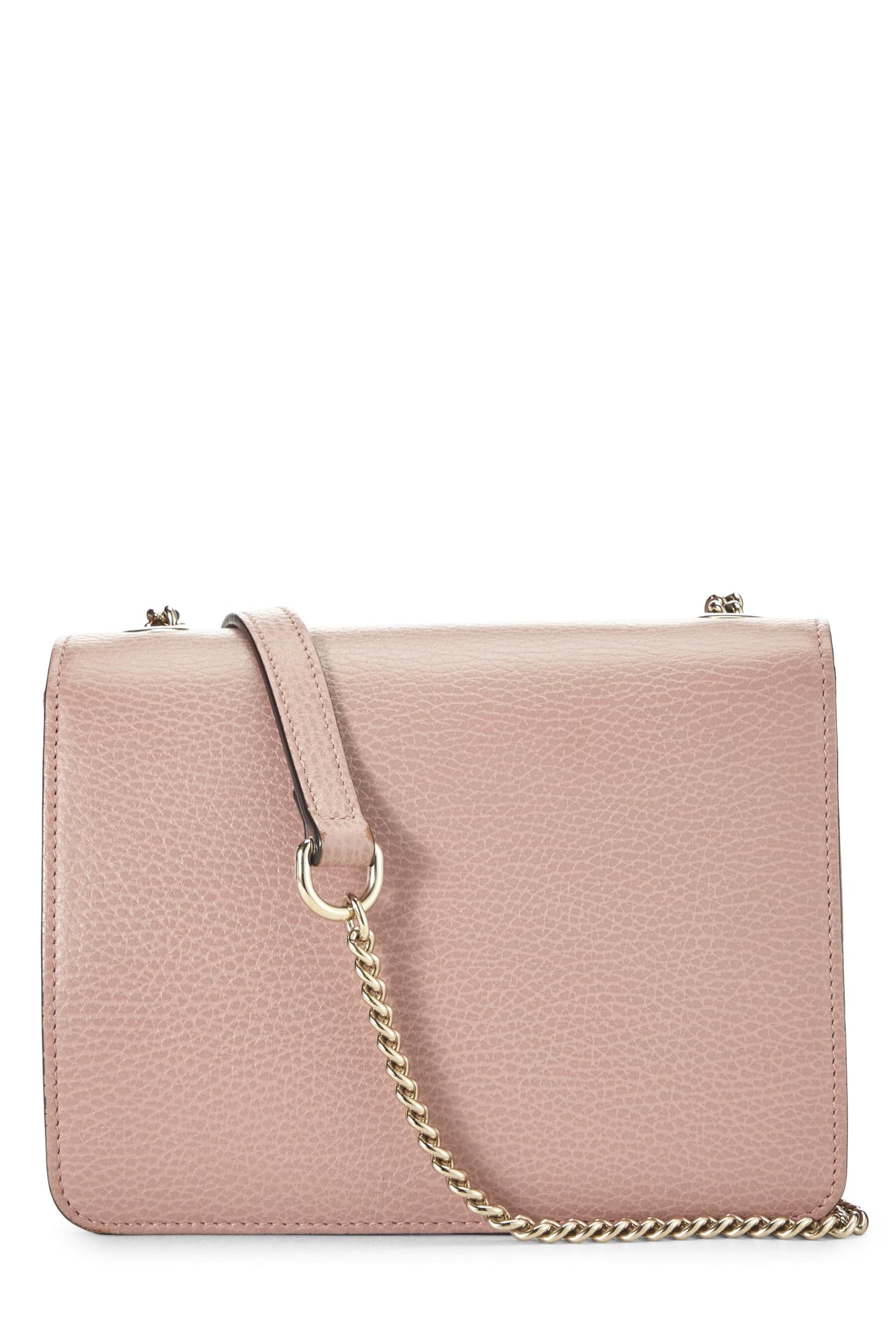 Gucci, Pink Leather Interlocking Crossbody Small, Pink