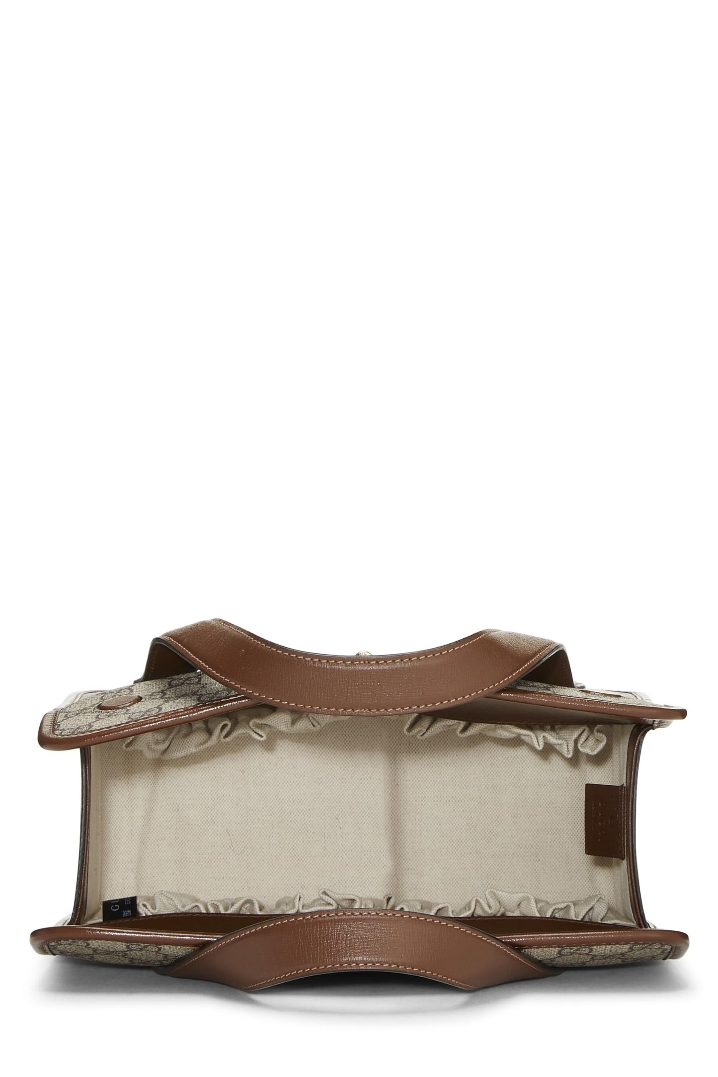 Gucci, Original GG Coated Canvas 1955 Horsebit Fold Over Top Handle Mini, Brown