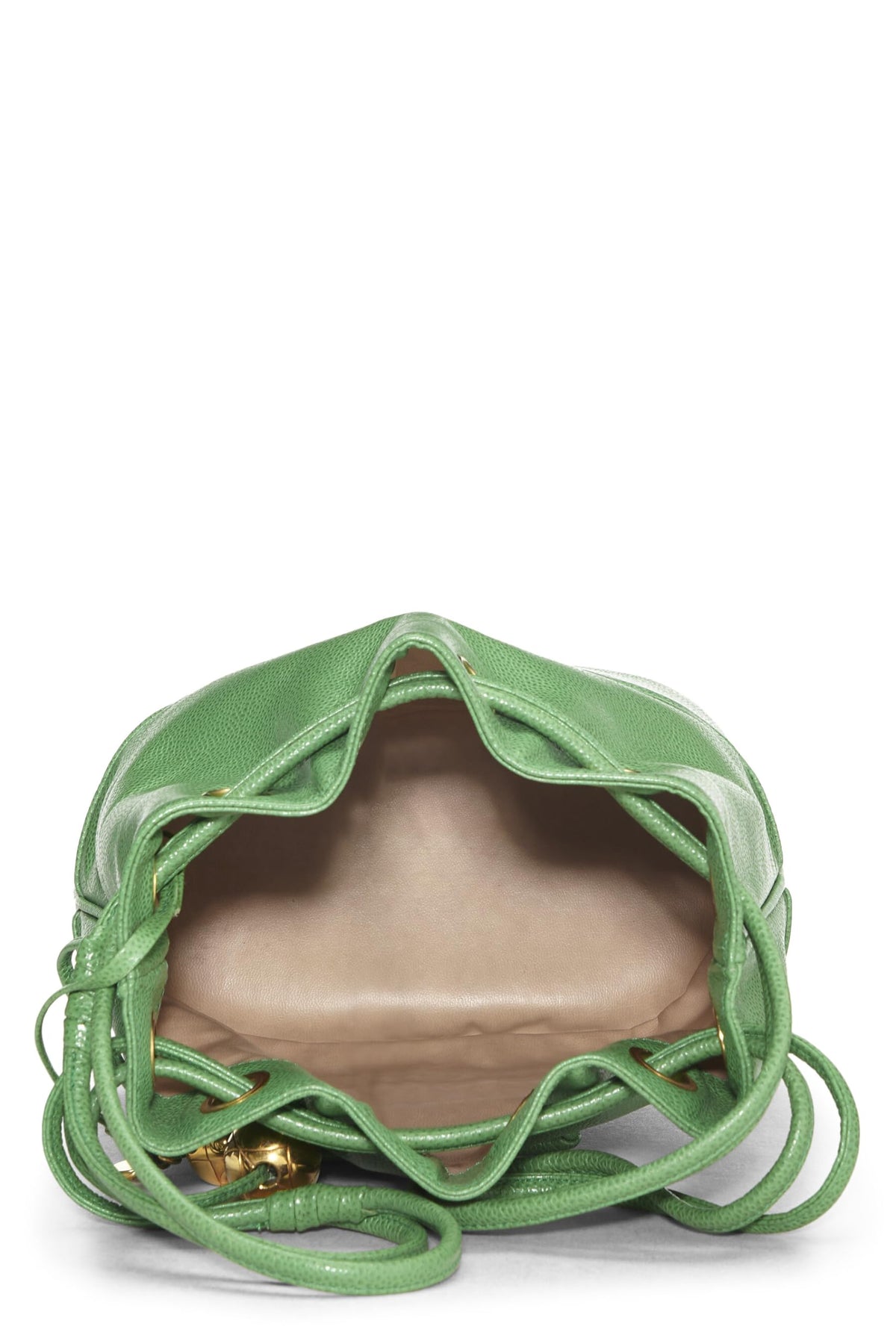 Chanel,  Green Caviar 3 'CC' Bucket Bag, Green