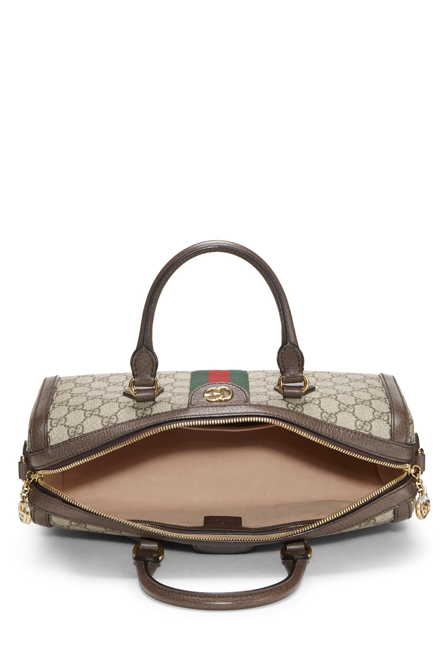 Gucci, Original GG Supreme Ophidia Handle Bag Medium, Brown
