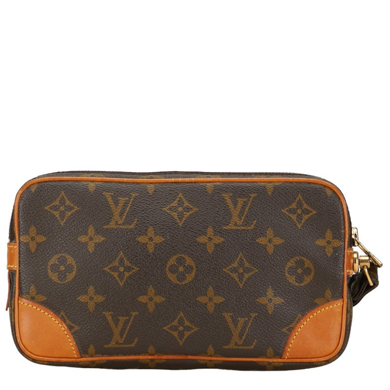 Louis Vuitton Monogram Marly Dragon PM Clutch Backpack M51827 Brown PVC Leather  Louis Vuitton