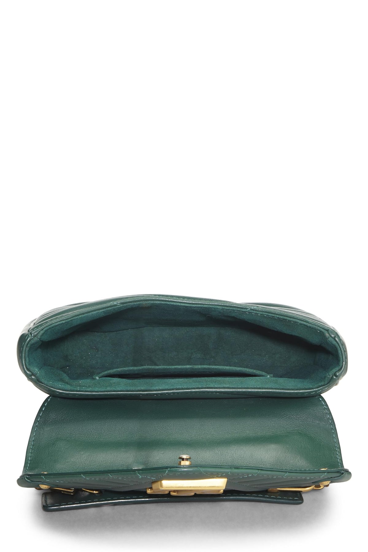 Louis Vuitton,  Green Calfskin Leather New Wave Chain MM, Green