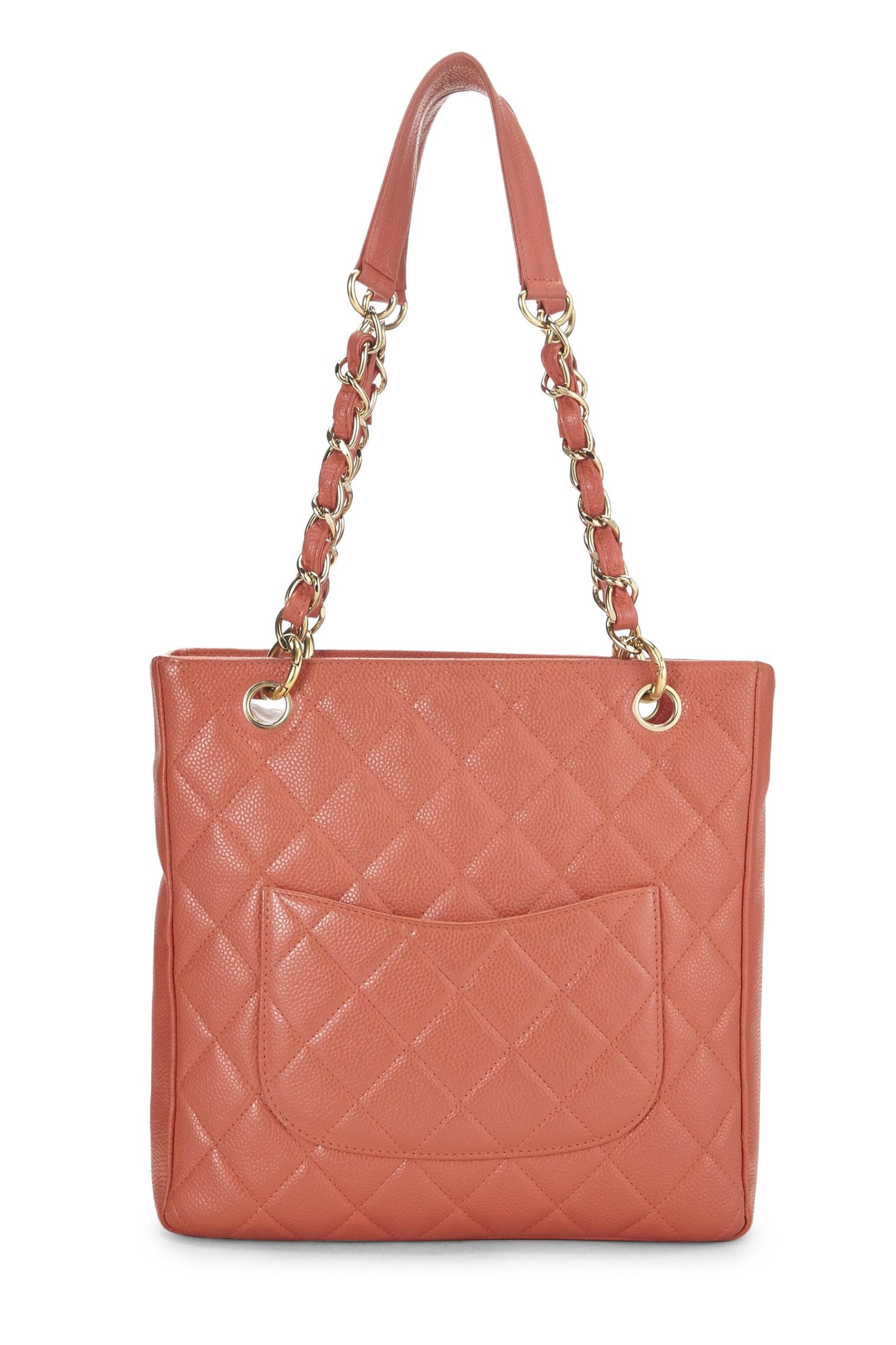 Chanel,  Pink Quilted Caviar Petite Shopping Tote (PST), Pink