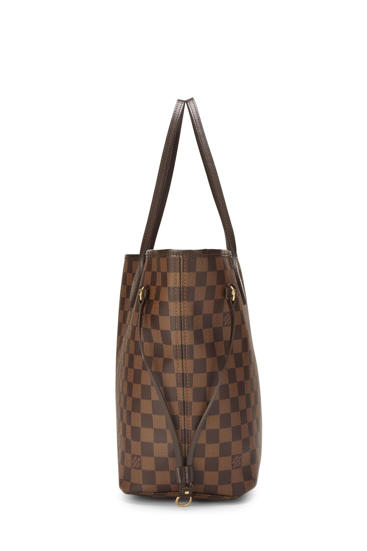 Louis Vuitton,  Damier Ebene Neverfull MM, Brown