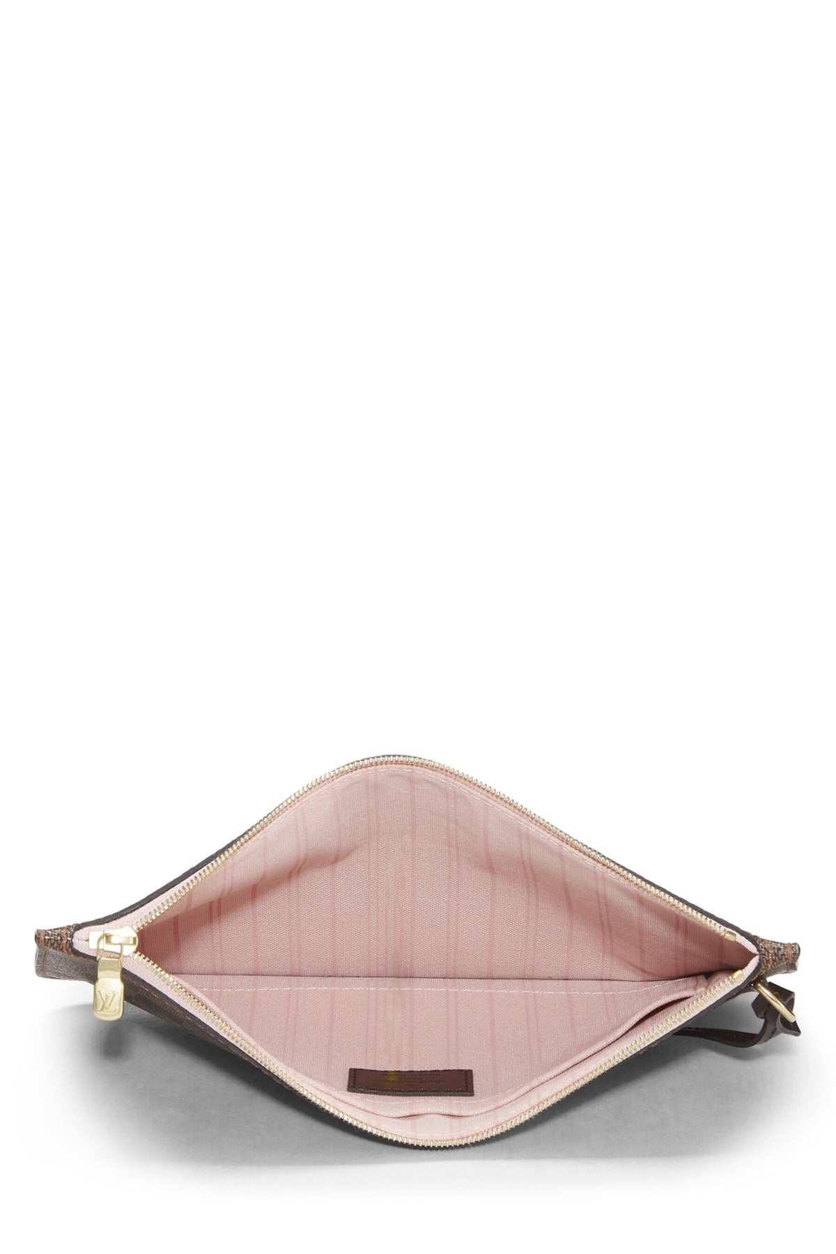 Louis Vuitton,  Damier Ebene Neverfull Pouch MM, Pink