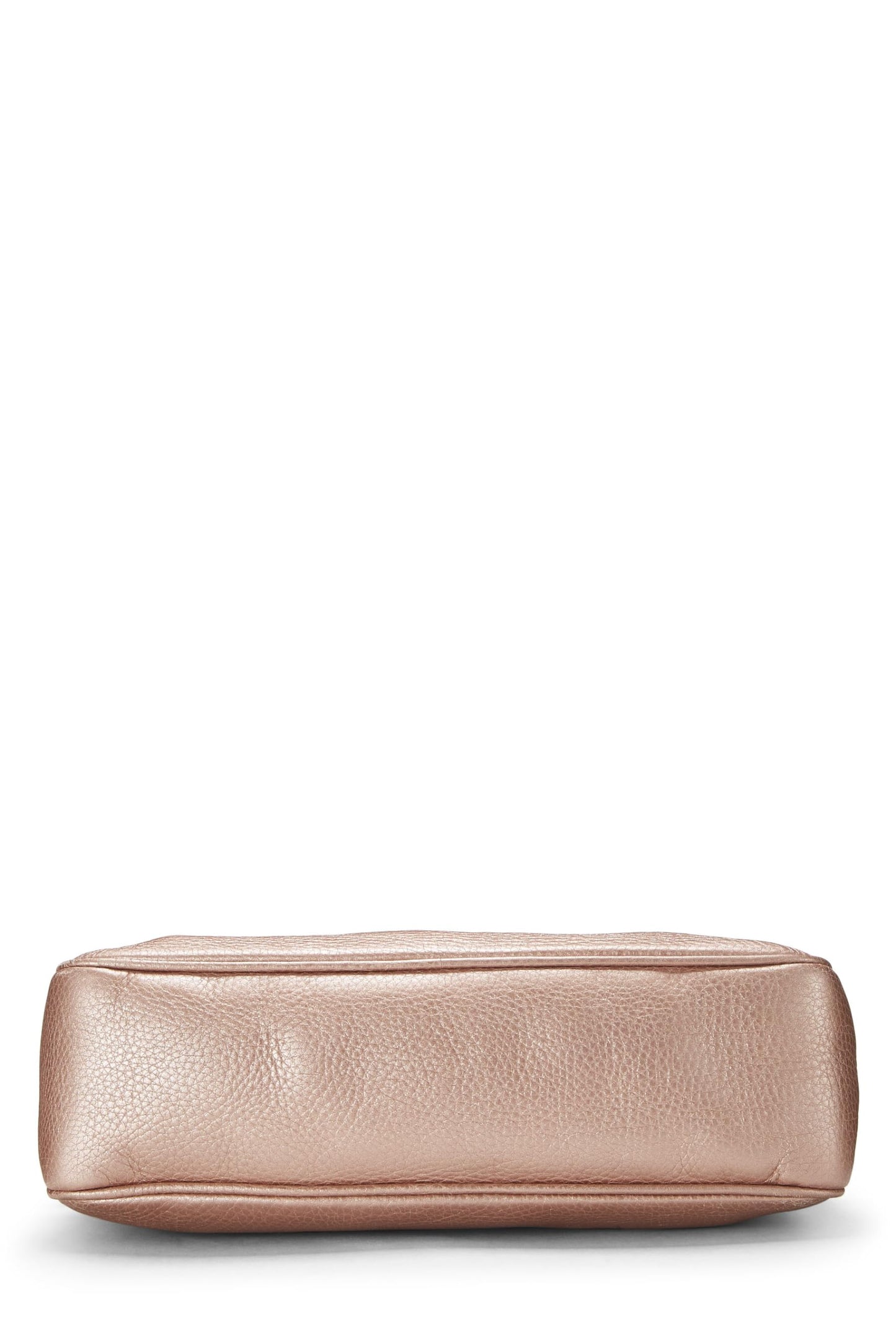 Gucci, Metallic Pink Grained Leather Soho Chain Shoulder Bag, Pink