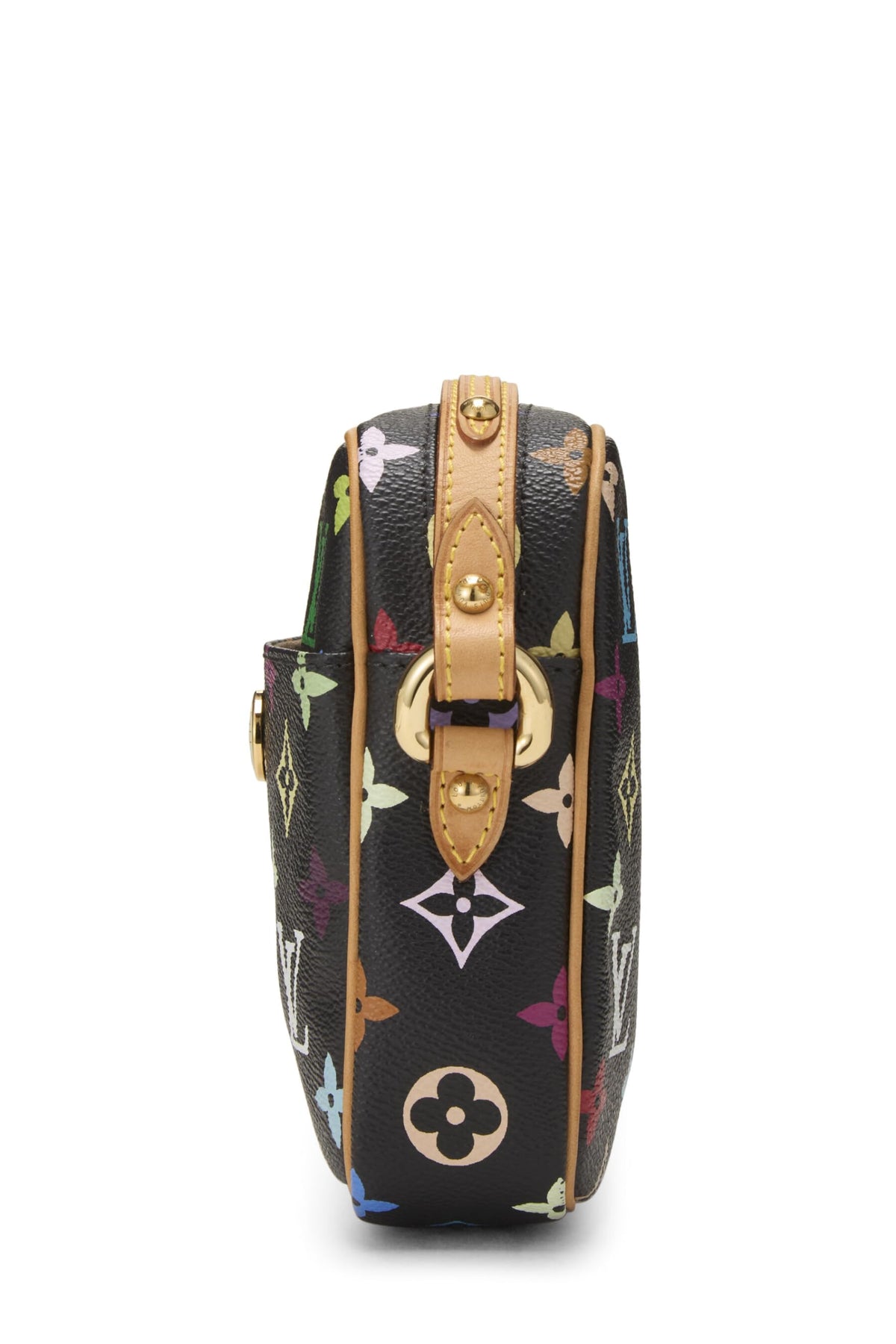 Louis Vuitton,  Takashi Murakami x Louis Vuitton Black Monogram Multicolore Rift, Black