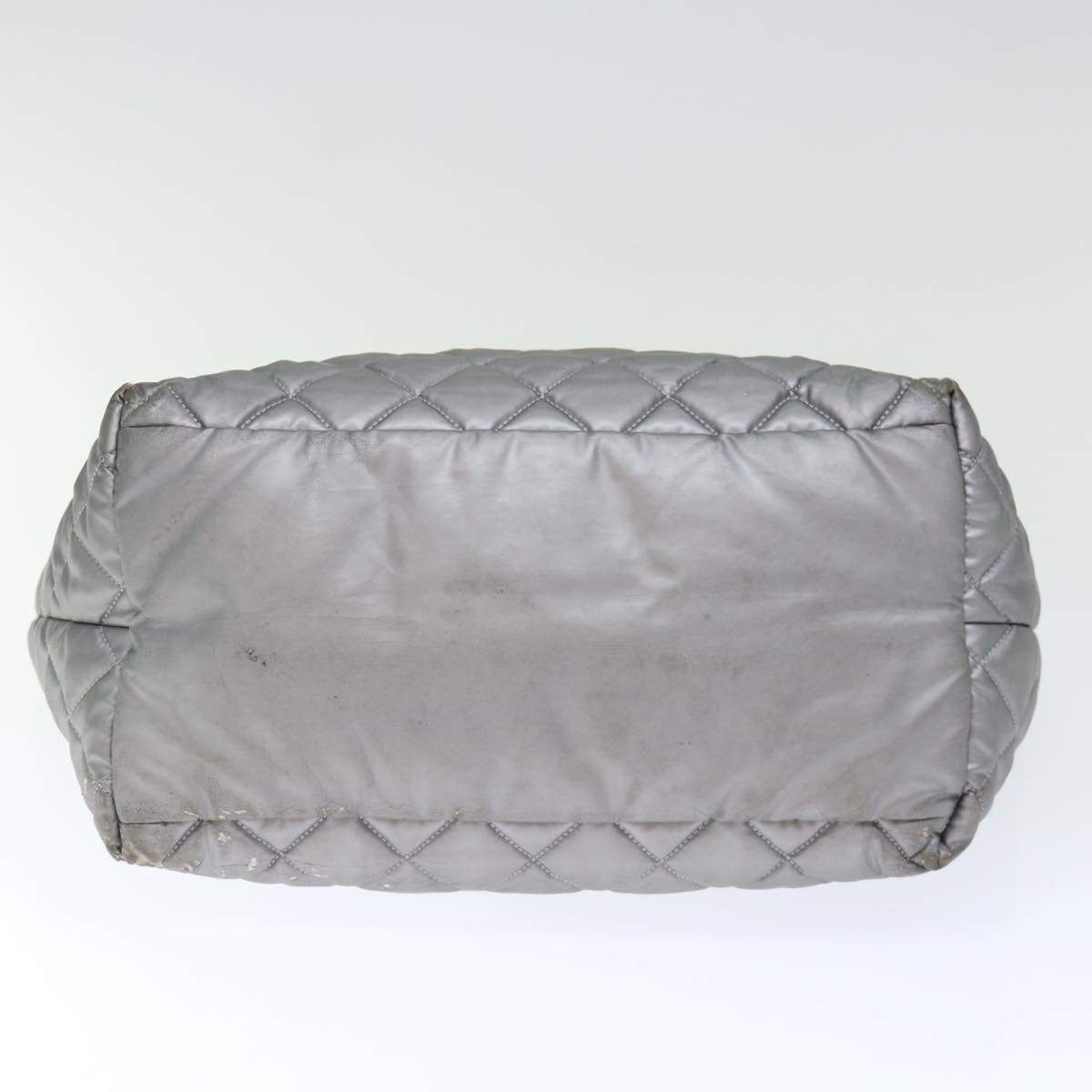Top Quality Chanel Cococoon Hand Bag Nylon Silver CC Auth 71571