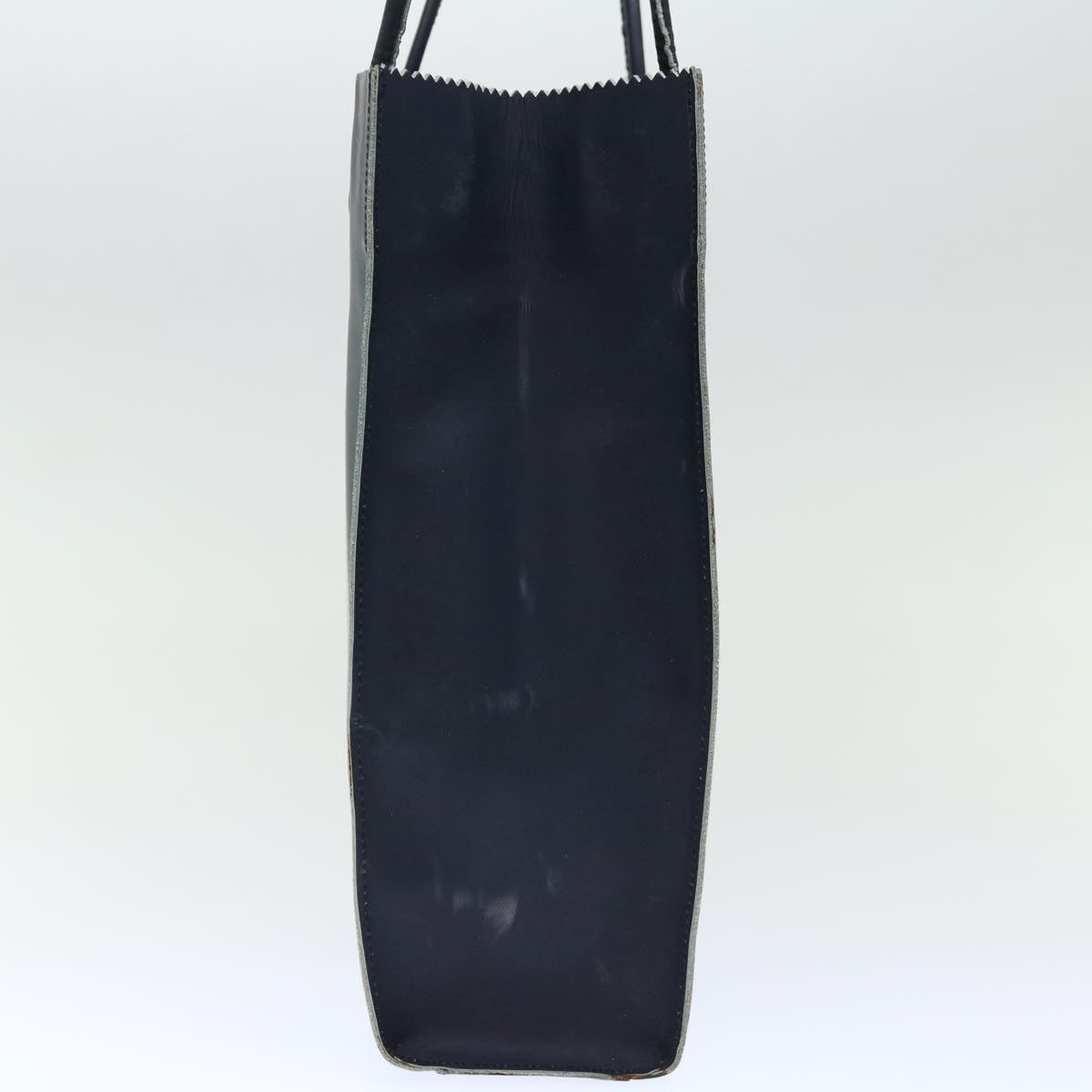 Top Quality Chanel Hand Bag Enamel Navy CC Auth 71573