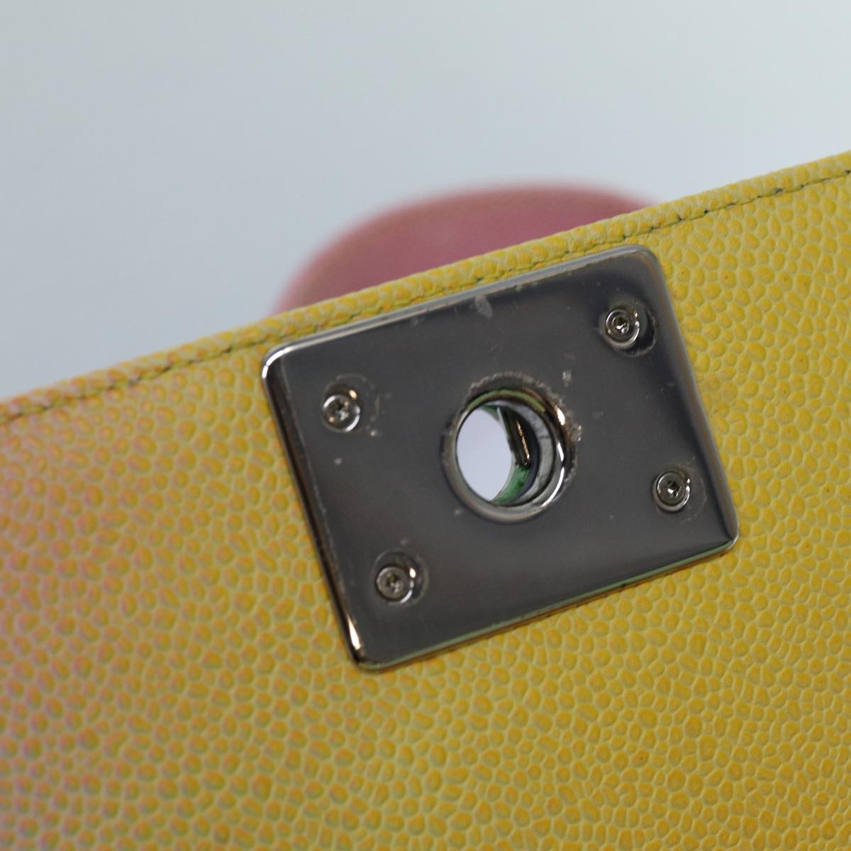 Top Quality Chanel Matelasse Boy  Chain Shoulder Bag Leather Rainbow CC Auth 71579S