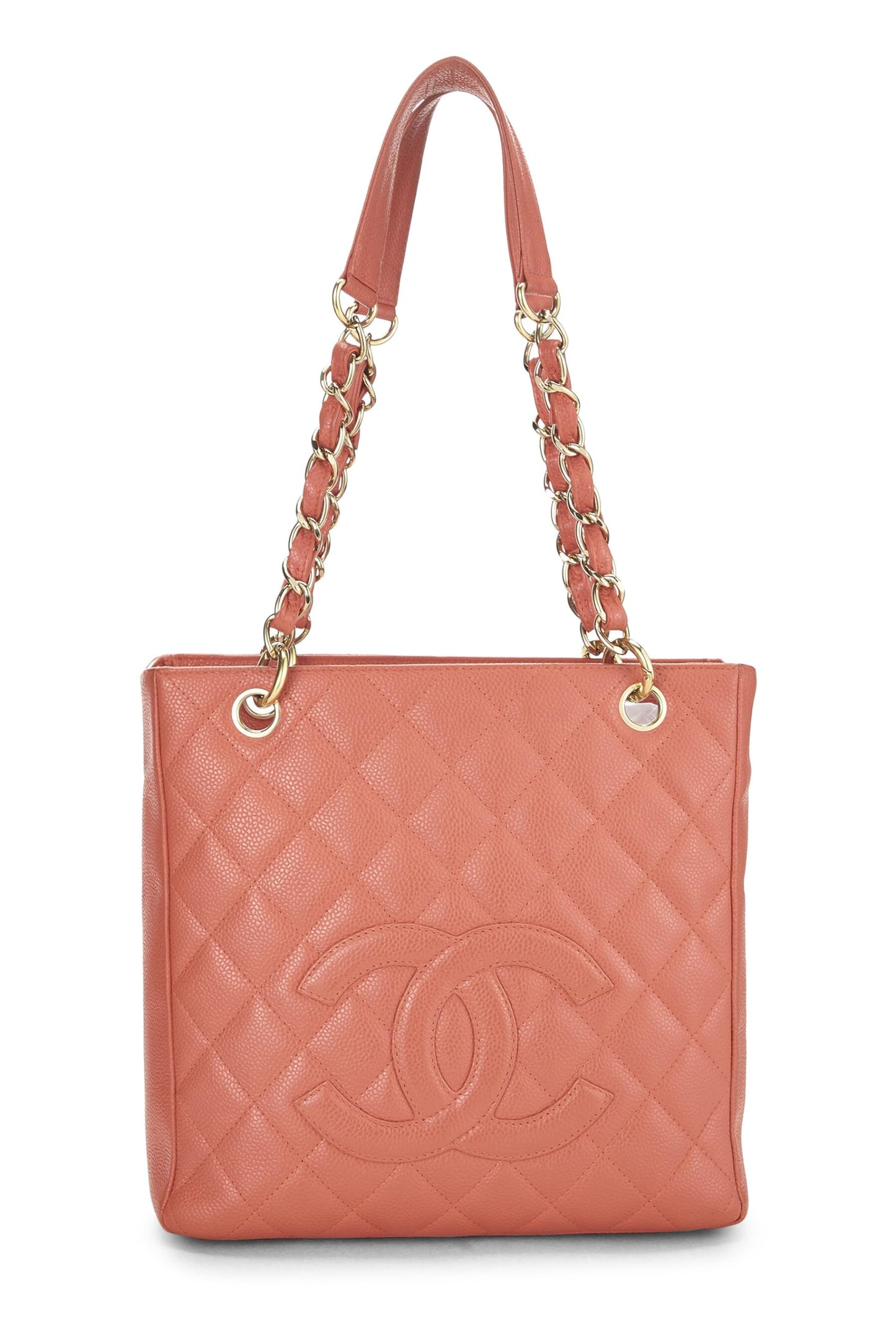 Chanel,  Pink Quilted Caviar Petite Shopping Tote (PST), Pink