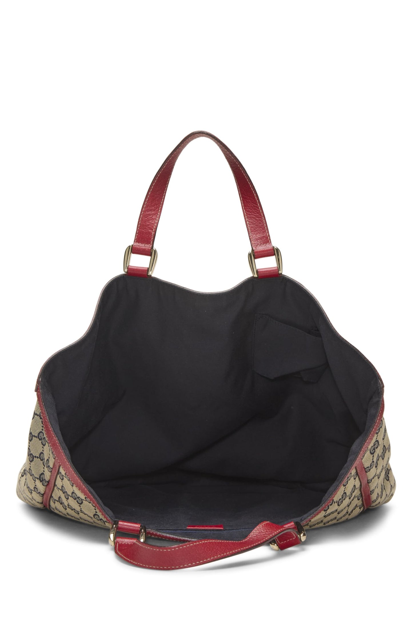 Gucci, Red Original GG Canvas D-Ring Abbey Vertical Tote, Red