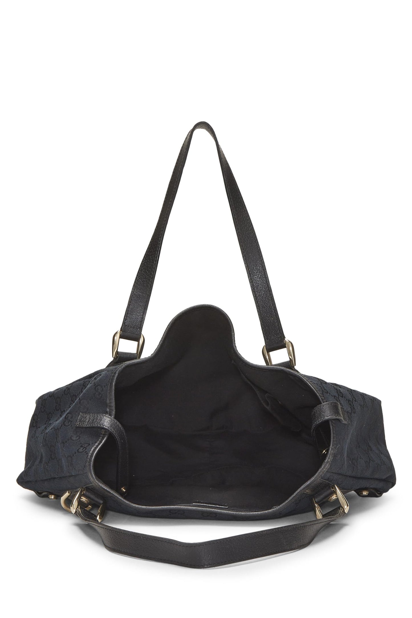 Gucci, Black Original GG Canvas Abbey Tote, Black