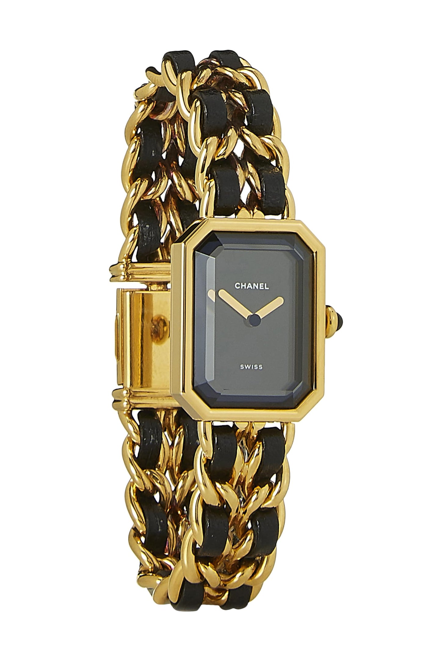 Chanel,  Black & Gold Premiere Watch Large, Black