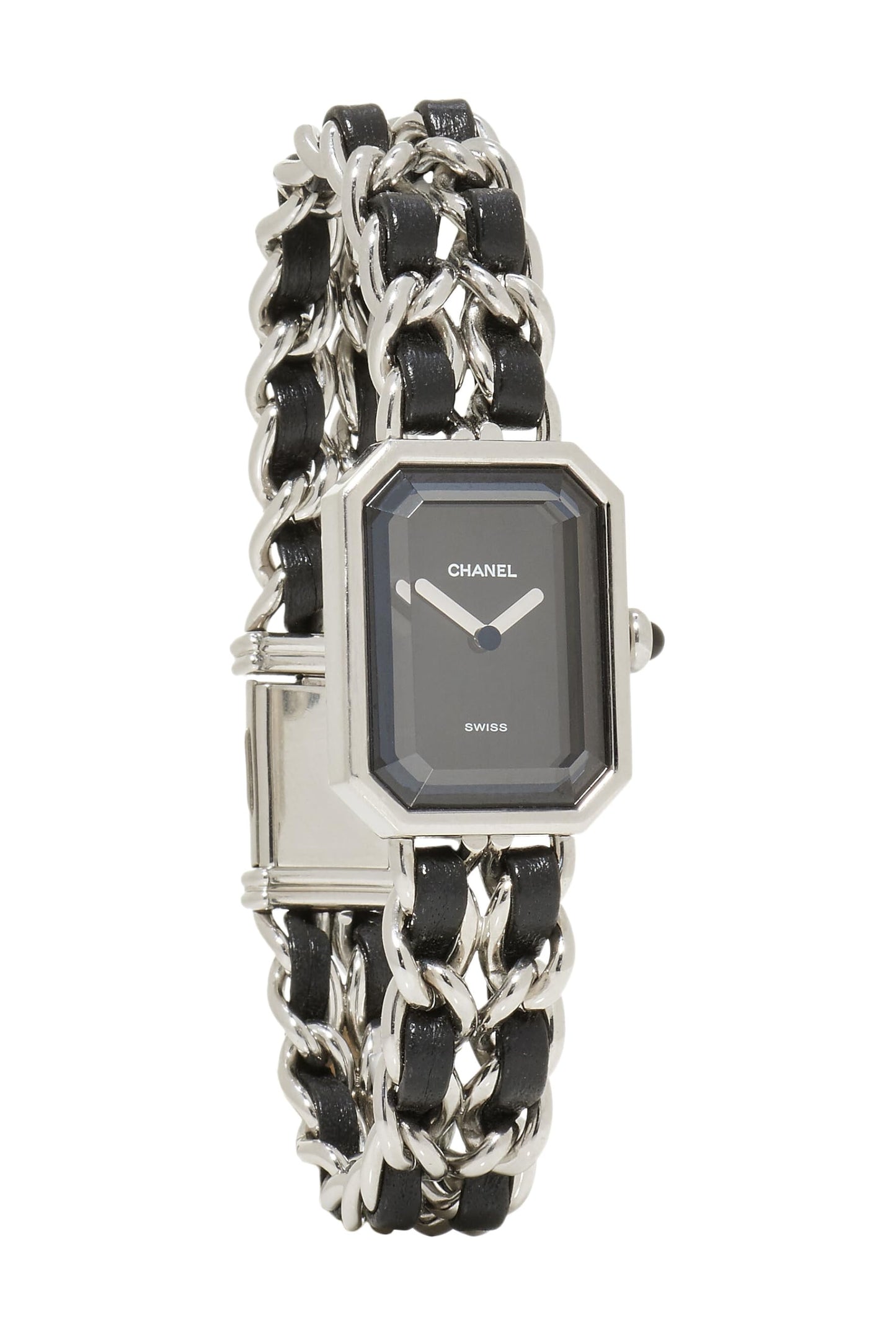 Chanel,  Black & Silver Premiere Watch Medium, Black