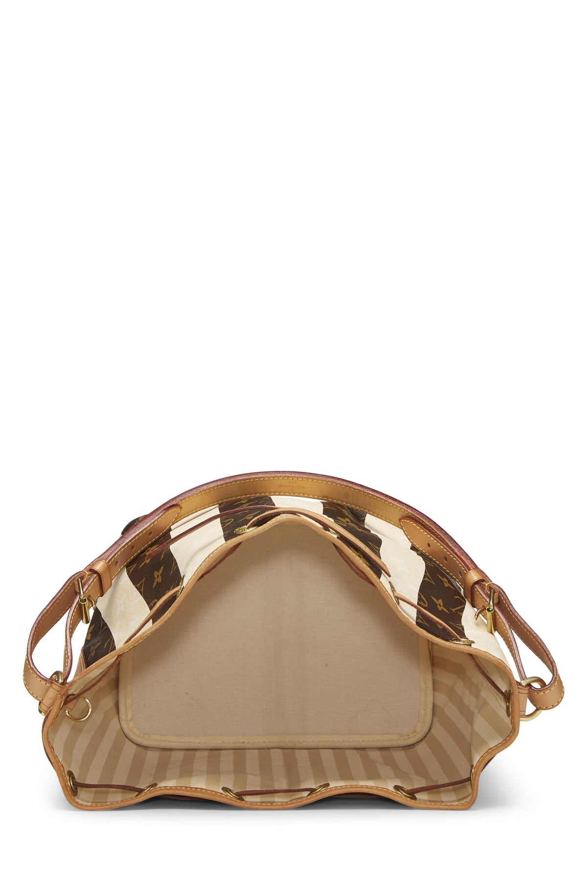 Louis Vuitton,  Monogram Canvas Cream Rayures Noé Petite, Cream