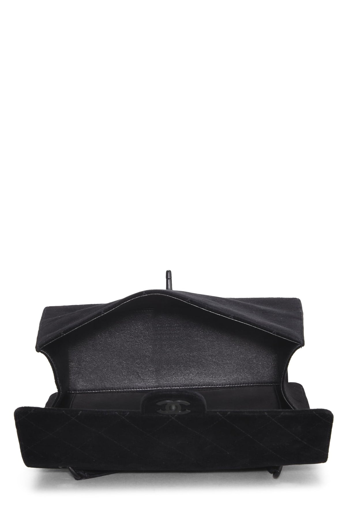 Chanel,  Black Velour Shoulder Bag, Black