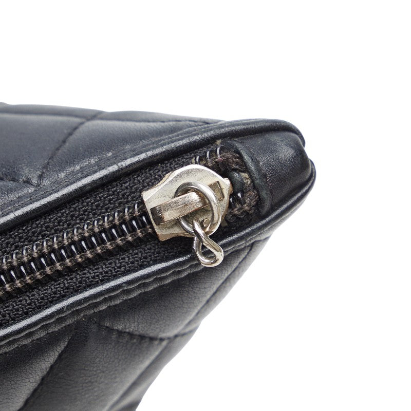 Chanel Matras Combo Line Coca-Cola Handbag Tote Bag Black White Leather  CHANEL