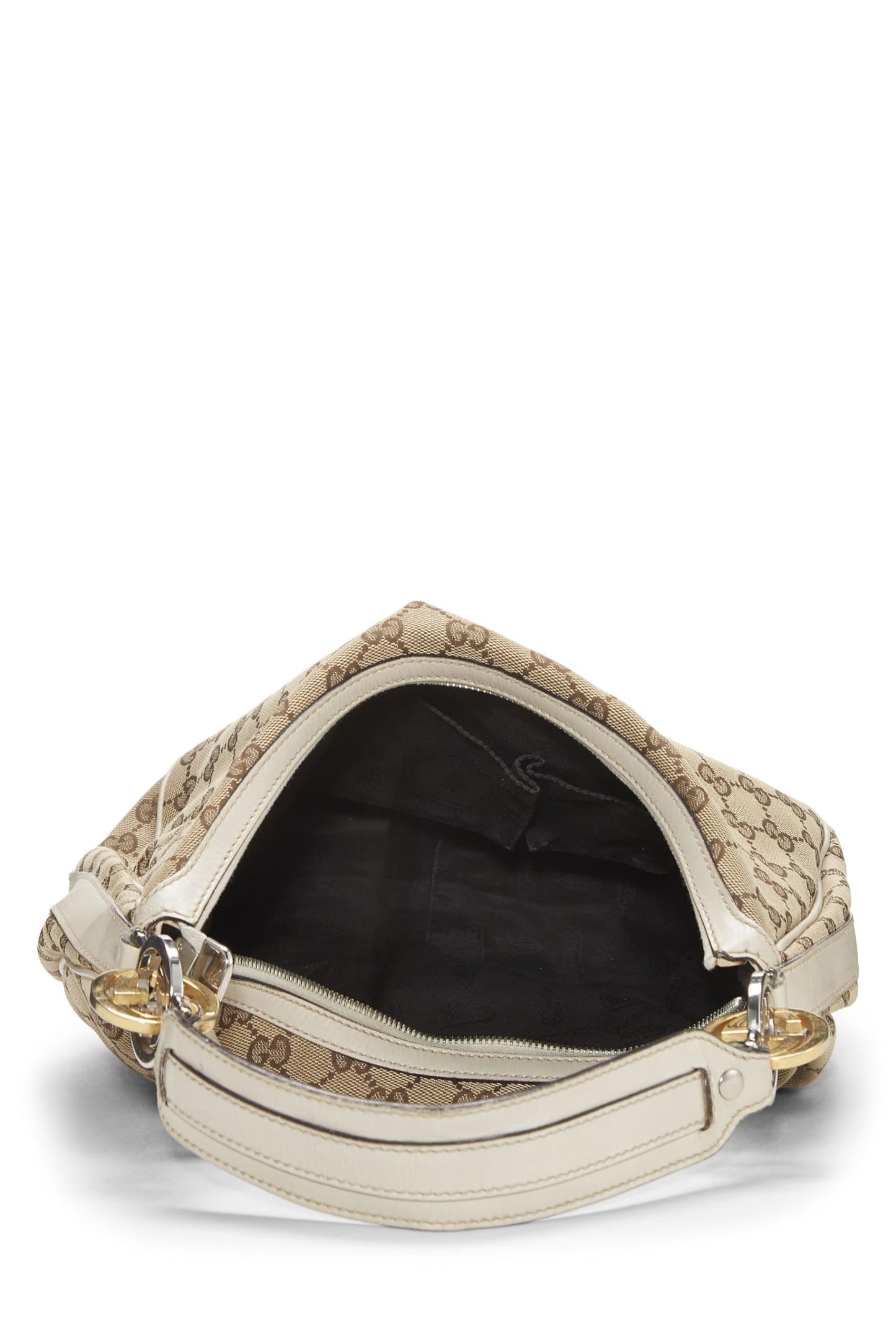 Gucci, White Original GG Canvas Twins Hobo, White
