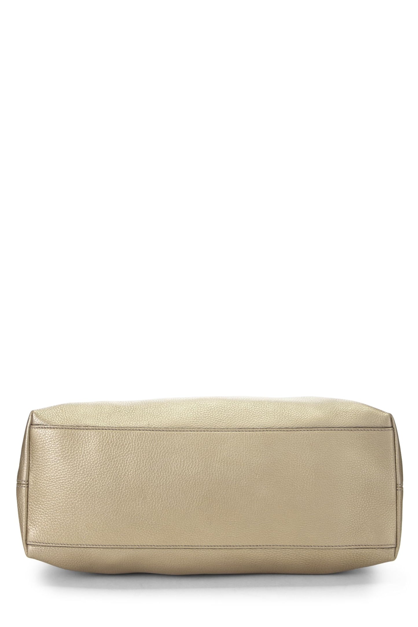 Gucci, Gold Metallic Leather Soho Chain Tote, Gold