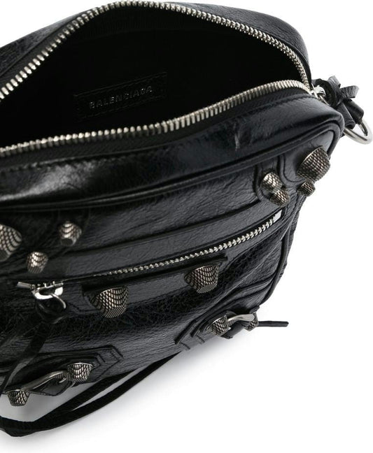 LE CAGOLE LEATHER CROSSBODY BAG