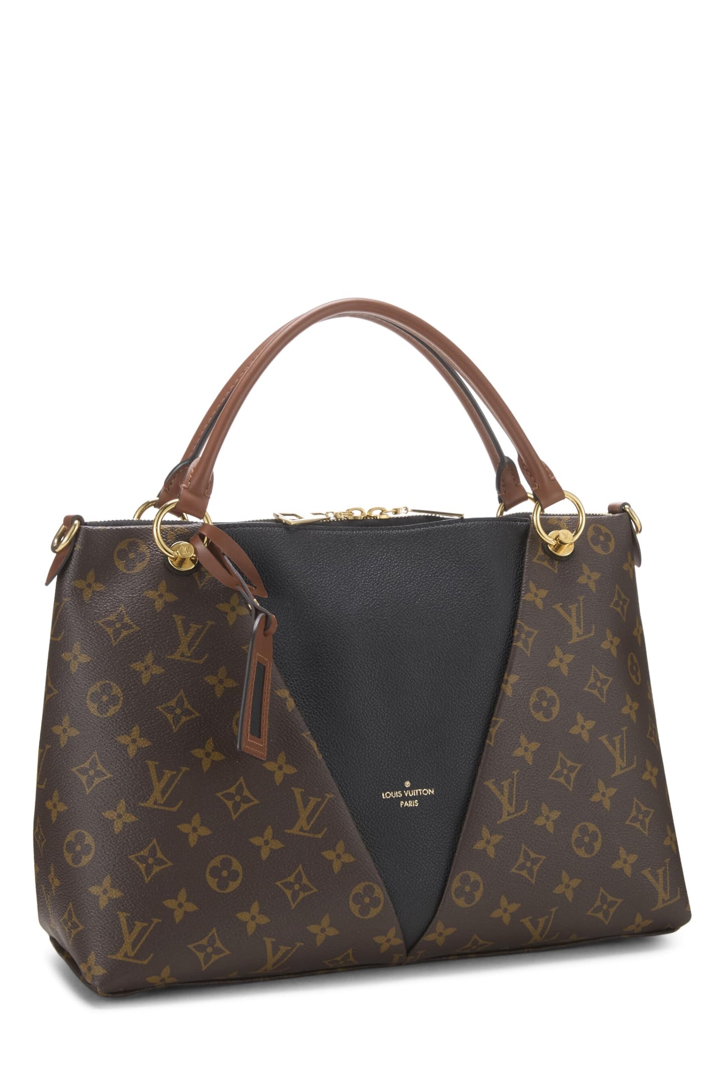 Louis Vuitton,  Black Monogram Canvas V Tote MM, Black