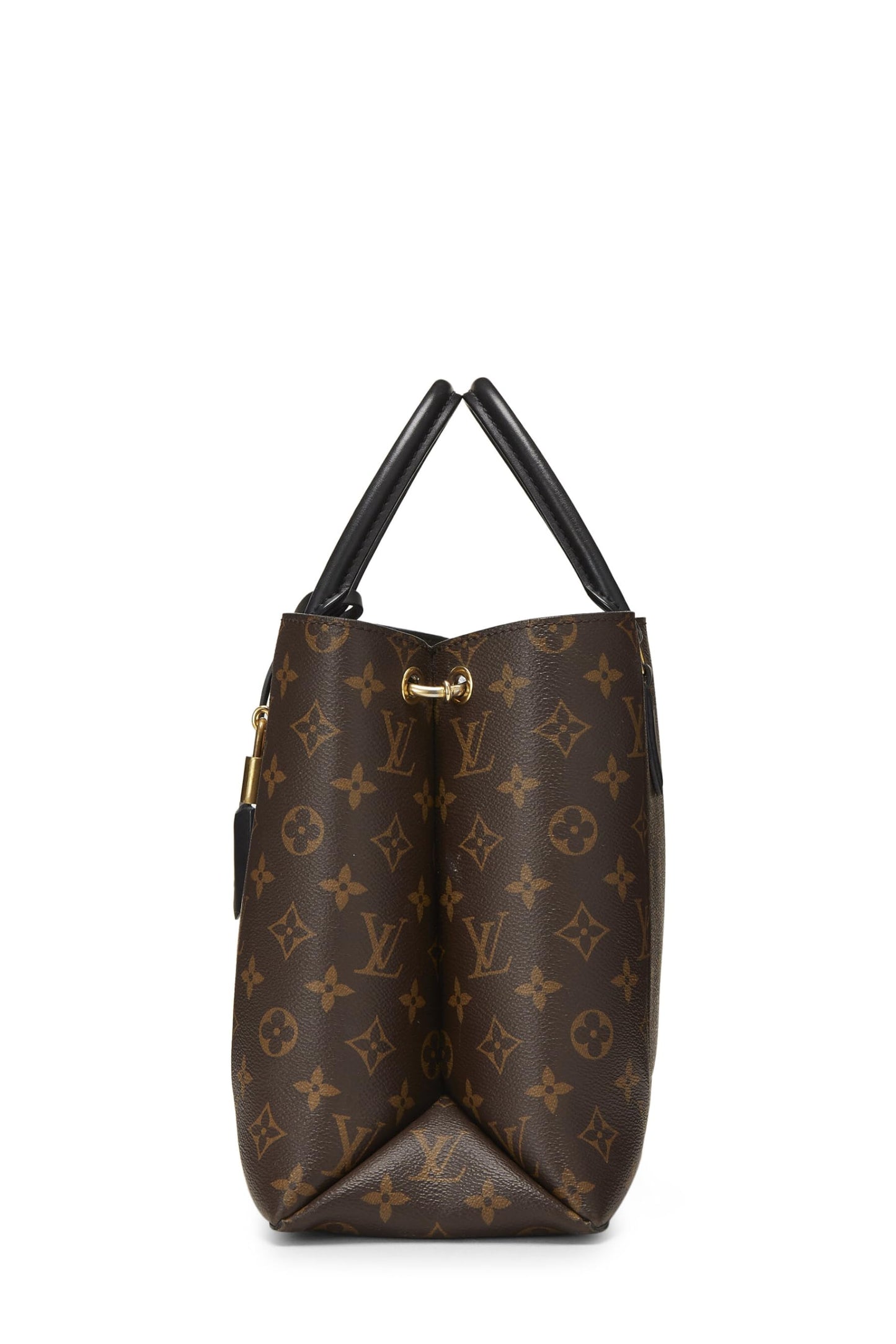 Louis Vuitton,  Black Monogram Flower Zip Tote MM, Black