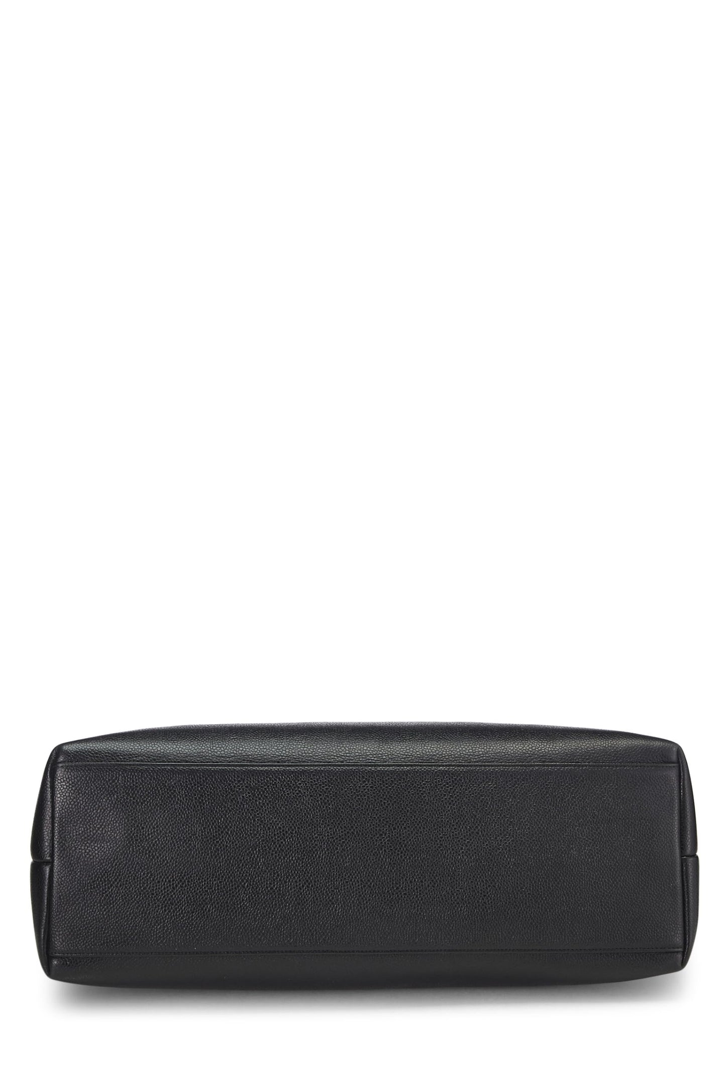 Chanel,  Black Caviar Zip Tote Large, Black