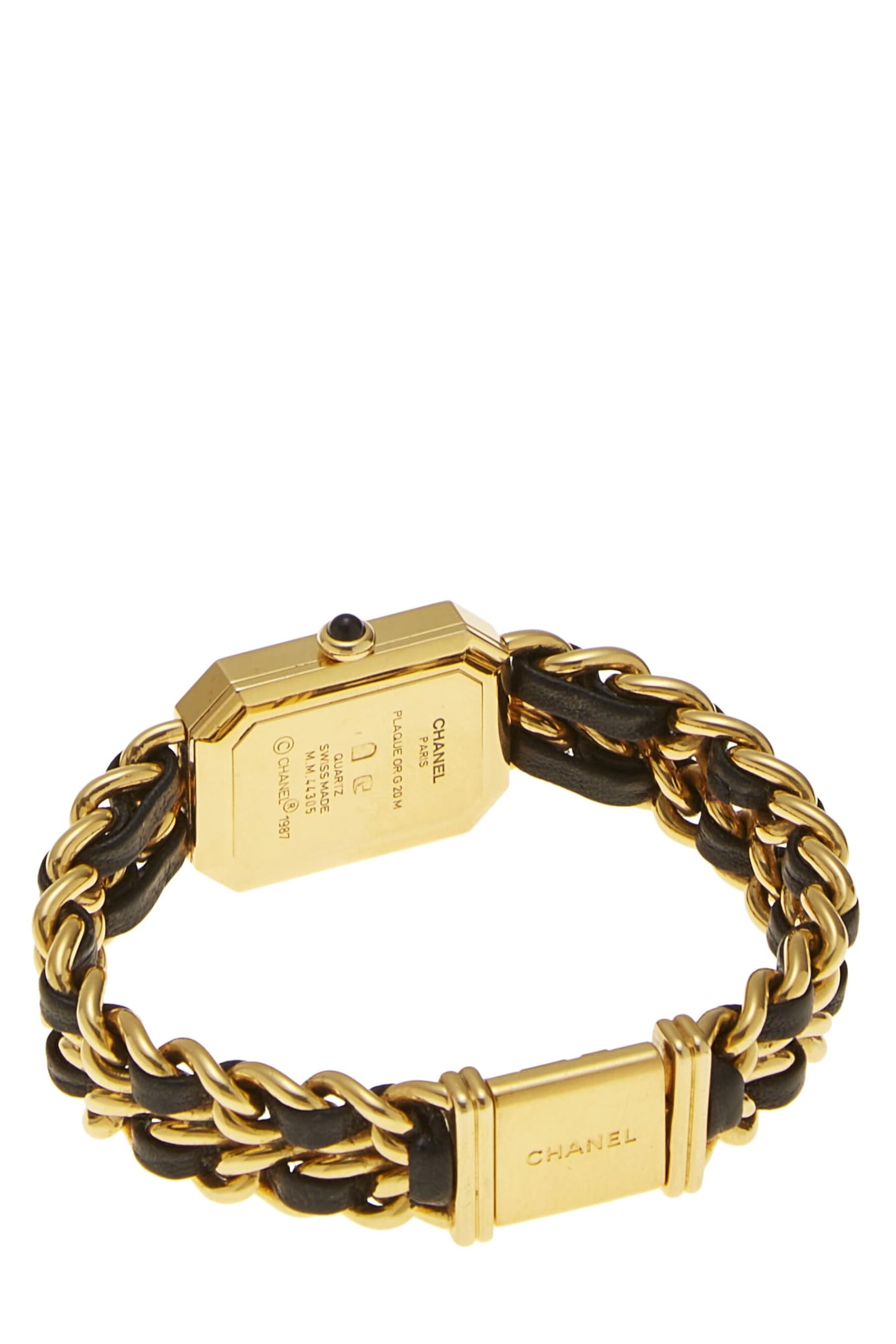 Chanel,  Black & Gold Premiere Watch Medium, Black