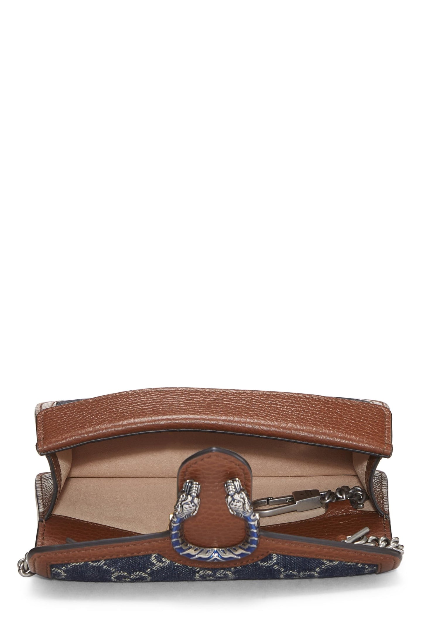 Gucci, Blue GG Denim Dionysus Shoulder Bag Mini, Blue