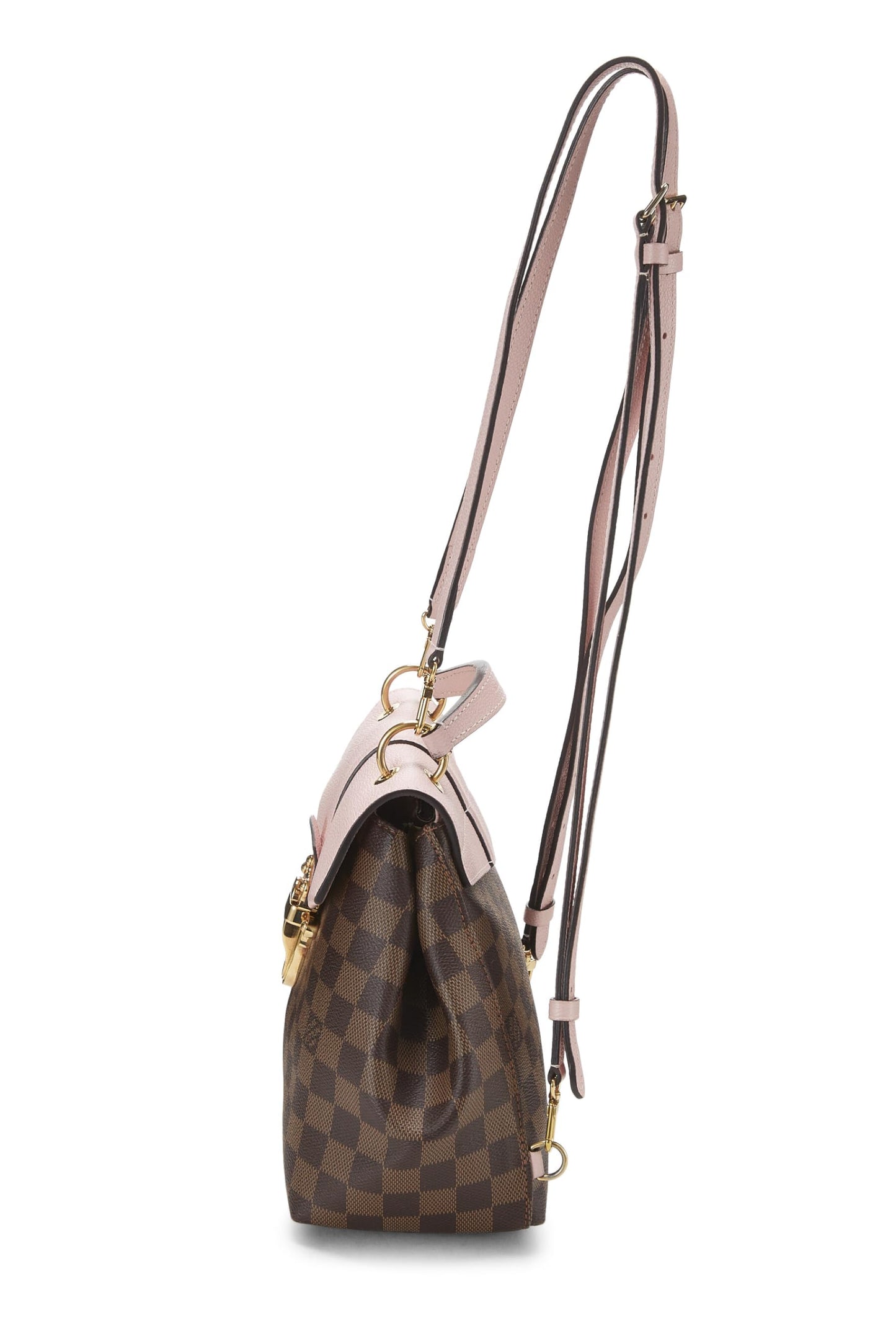 Louis Vuitton,  Pink Damier Ebene Clapton Backpack, Pink