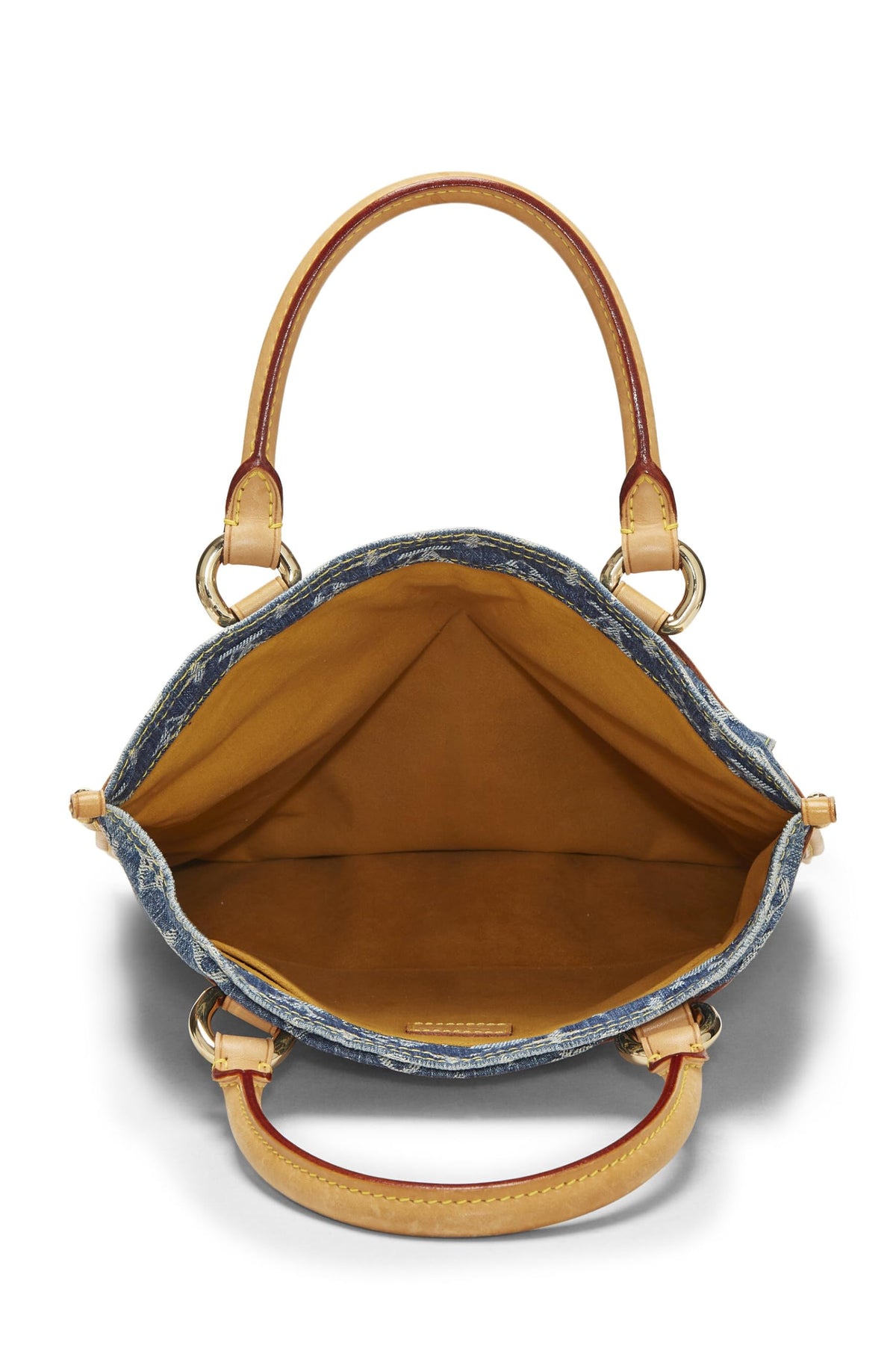 Louis Vuitton,  Blue Monogram Denim Flat Shopper, Blue