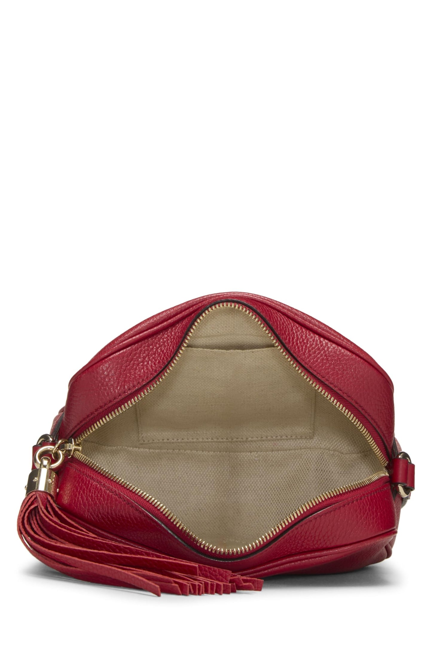 Gucci, Red Grained Leather Soho Disco, Red