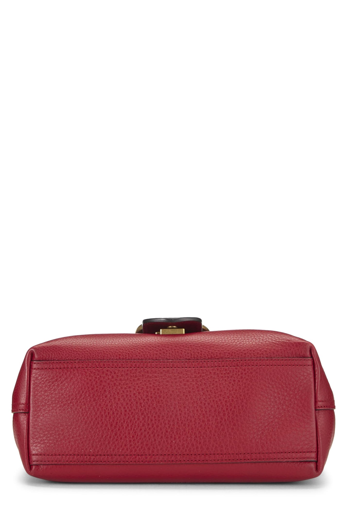 Gucci, Red Leather GG Marmont Shoulder Bag, Red